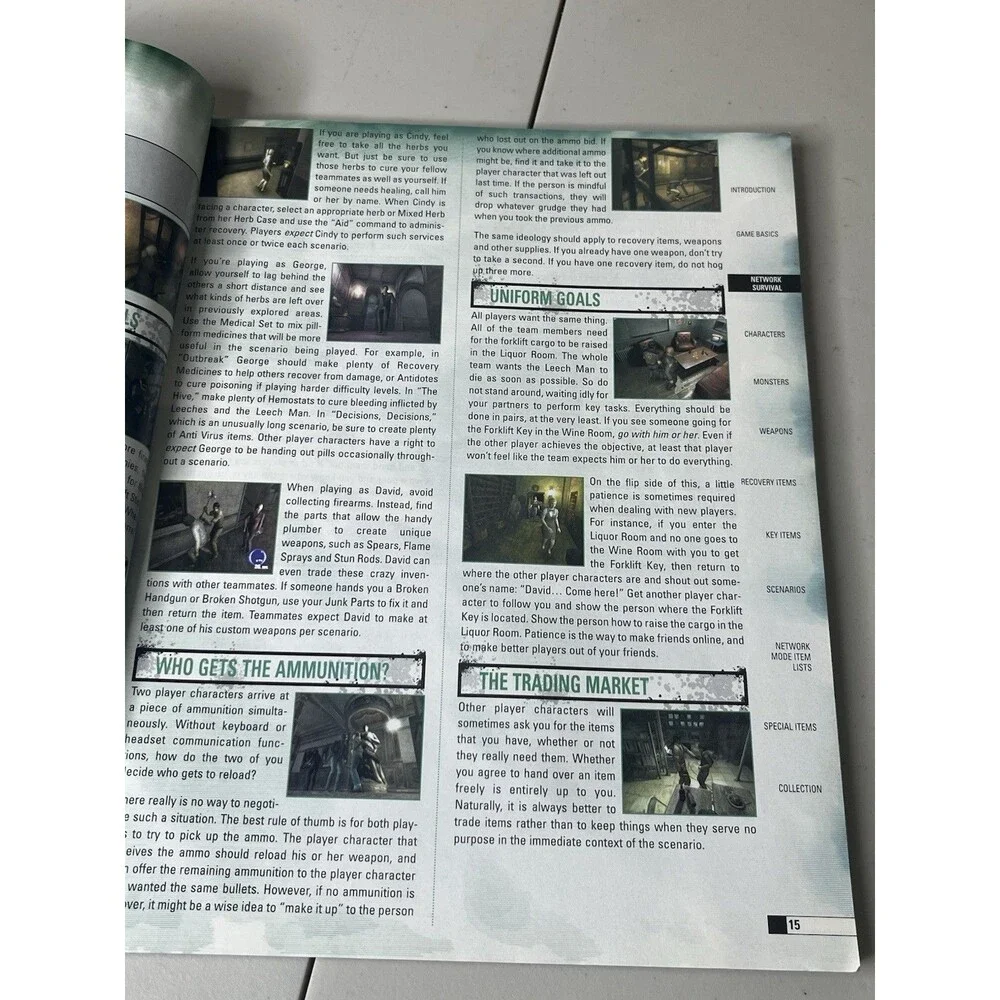 Resident Evil: Outbreak Official Strategy Guide Book w/Foldout Poster